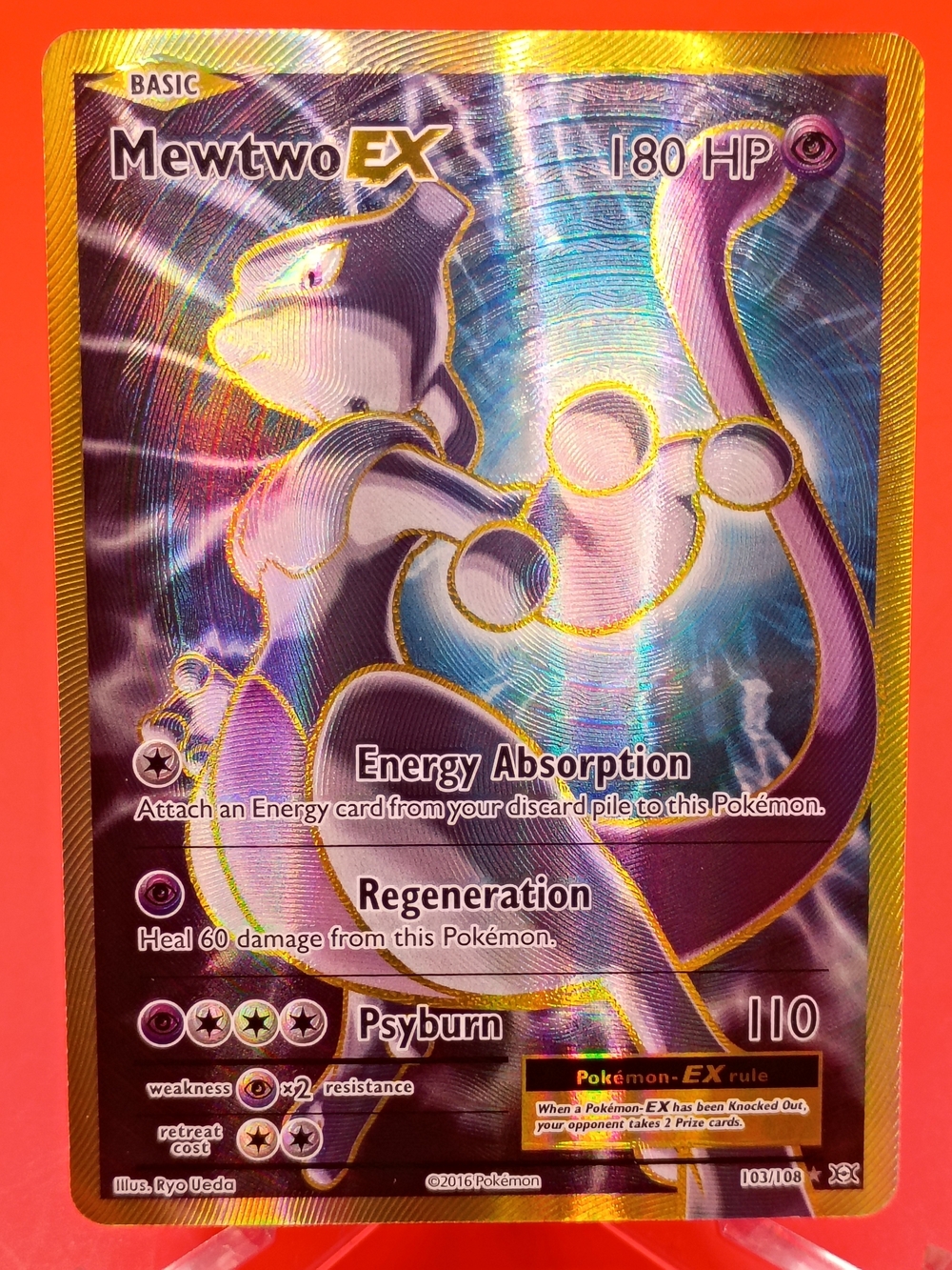 Mewtwo EX 103/108 XY Evolutions Full Art Near Mint Pokémon TCG